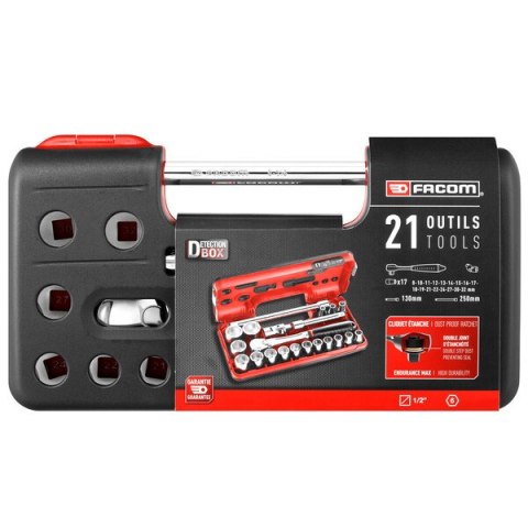 ZESTAW NASADEK 3/8'' 8-32MM, 6-KĄTNE, KASETA FACOM ZESTAW NASADEK 3/8'' 8-32MM, 6-KĄTNE, KASETA FACOM