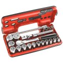 ZESTAW NASADEK 3/8'' 8-32MM, 6-KĄTNE, KASETA FACOM