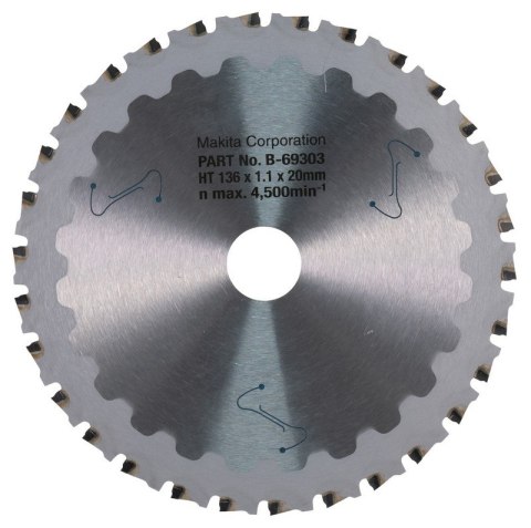PIŁA SPIEKOWA 'EFFICUT' 136*20*30Z TCT MAKITA PIŁA SPIEKOWA 'EFFICUT' 136*20*30Z TCT MAKITA