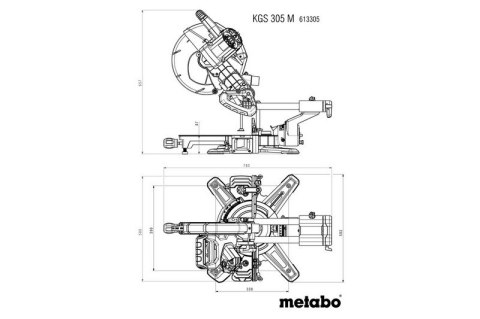 UKOŚNICA KGS 305 M LASERCUT METABO UKOŚNICA KGS 305 M LASERCUT METABO