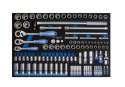 ZESTAW NASADEK 1/4''+3/8''+1/2'' 103CZ.WKŁAD DO WÓZKA KING TONY