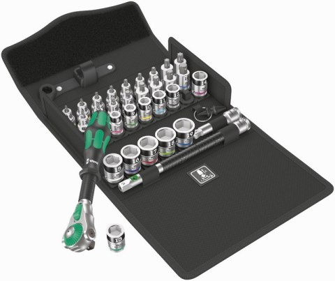ZESTAW Z GRZECHOTKĄ ZYKLOP SPEED 3/8' 8100 SB ALL-IN, 35 CZ WERA ZESTAW Z GRZECHOTKĄ ZYKLOP SPEED 3/8' 8100 SB ALL-IN, 35 CZ WERA