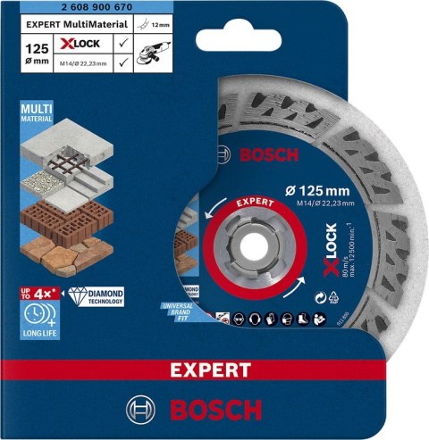 TARCZA DIAMENTOWA EXPERT XLOCK MM 125*2.4MM BOSCH TARCZA DIAMENTOWA EXPERT XLOCK MM 125*2.4MM BOSCH