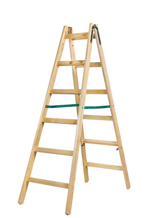 DRABINA DREWNIANA BRAKET STANDARD 2X6 SZCZEBLI 182CM DRABINA DREWNIANA BRAKET STANDARD 2X6 SZCZEBLI 182CM