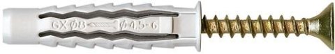 DYBEL UNIWERSALNY ŁEB Z NACIĘCIEM KRZYŻOWYM GXK 8/60MM DYBEL UNIWERSALNY ŁEB Z NACIĘCIEM KRZYŻOWYM GXK 8/60MM
