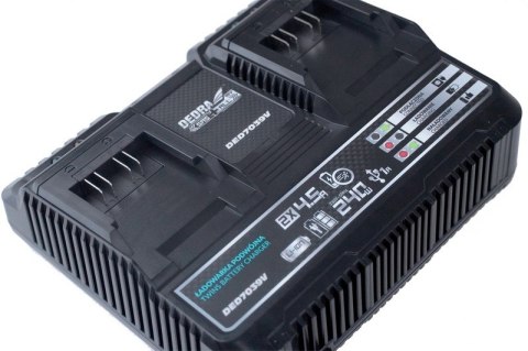 SZYBKA ŁADOWARKA PODWÓJNA SMART 18V SAS+ALL DEDRA, Z DIAGNOSTYKĄ AKUMULATORÓW SZYBKA ŁADOWARKA PODWÓJNA SMART 18V SAS+ALL DEDRA, Z DIAGNOSTYKĄ AKUMULATORÓW