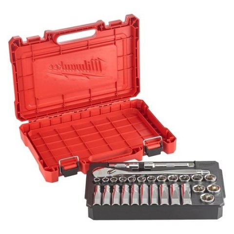 ZESTAW NASADEK 1/2'' Z GRZECHOTKĄ MILWAUKEE ZESTAW NASADEK 1/2'' Z GRZECHOTKĄ MILWAUKEE