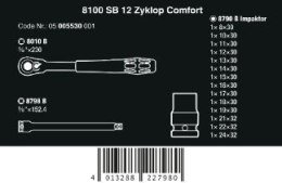 GRZECHOTKA ZYKLOP COMFORT SB 13 3/8'' W ZEST. METRYCZ, 11CZ. WERA