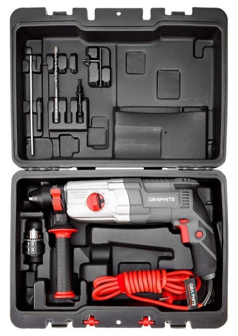 MŁOTOWIERTARKA SDS+ 800W WALIZKA GRAPHITE MŁOTOWIERTARKA SDS+ 800W WALIZKA GRAPHITE