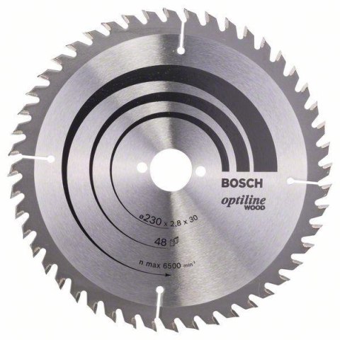PIŁA TARCZOWA-H OPTILINE WOOD 230*2.8*30/Z48 BOSCH PIŁA TARCZOWA-H OPTILINE WOOD 230*2.8*30/Z48 BOSCH