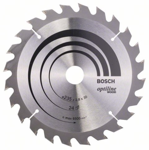 PIŁA TARCZOWA-H OPTILINE WOOD 235*30/25*2.MM 24T BOSCH PIŁA TARCZOWA-H OPTILINE WOOD 235*30/25*2.MM 24T BOSCH
