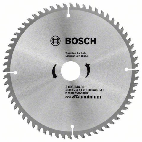 TARCZA PILARSKA ECO ALU 210*2,4/30 64T BOSCH TARCZA PILARSKA ECO ALU 210*2,4/30 64T BOSCH