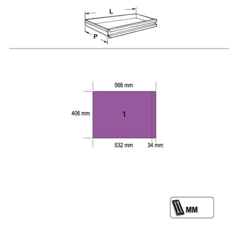 WÓZEK NARZĘDZIOWY Z 7 SZUFLADAMI SYSTEM C45PRO BETA WÓZEK NARZĘDZIOWY Z 7 SZUFLADAMI SYSTEM C45PRO BETA