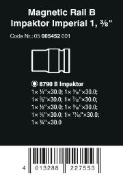 ZESTAW KLUCZY NASAD. ZYKLOP 3/8'',B IMPAKTOR,LISTW.MAGN.9CZ. WERA ZESTAW KLUCZY NASAD. ZYKLOP 3/8'',B IMPAKTOR,LISTW.MAGN.9CZ. WERA