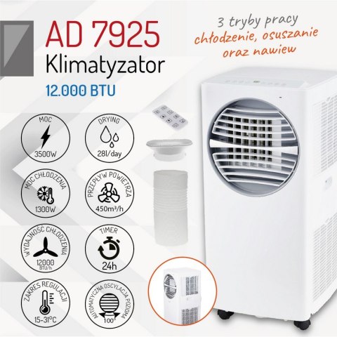 KLIMATYZATOR PRZENOŚNY AD 7925 ADLER KLIMATYZATOR PRZENOŚNY AD 7925 ADLER