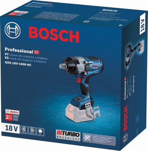 KLUCZ UDAROWY AKUMULATOROWY 3/4'' GDS 18V-1600 0*AH BOSCH KLUCZ UDAROWY AKUMULATOROWY 3/4'' GDS 18V-1600 0*AH BOSCH