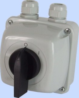ŁĄCZNIK KRZYWKOWY 0-1 3P 40A IP44 ŁUK 40-13 W OBUDOWIE ELEKTROMET