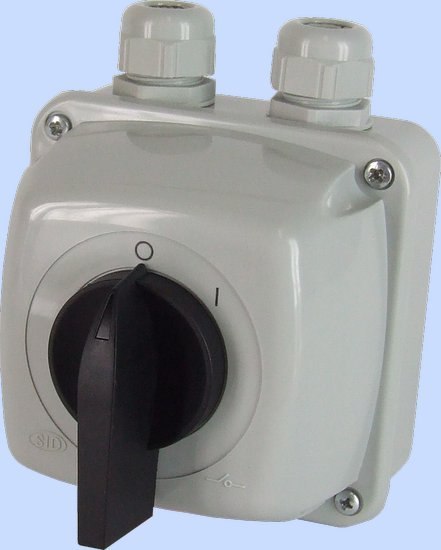 ŁĄCZNIK KRZYWKOWY 0-1 3P 40A IP44 ŁUK 40-13 W OBUDOWIE ELEKTROMET ŁĄCZNIK KRZYWKOWY 0-1 3P 40A IP44 ŁUK 40-13 W OBUDOWIE ELEKTROMET