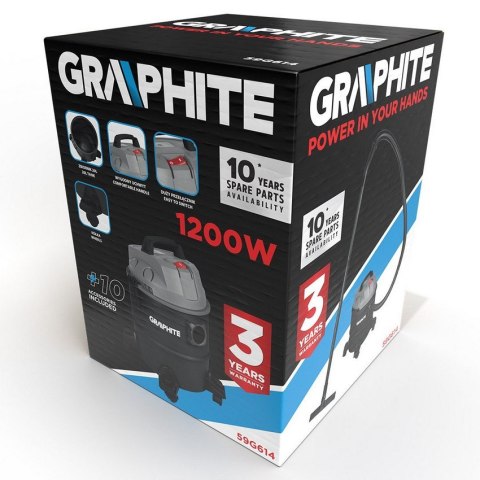 ODKURZACZ PRZEMYSŁOWY 1200W 20L GRAPHITE ODKURZACZ PRZEMYSŁOWY 1200W 20L GRAPHITE
