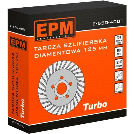 KPL. 5 SZTUK TARCZA DIAMENTOWA SZLIFIERSKA TURBO 125MM UN KPL. 5 SZTUK TARCZA DIAMENTOWA SZLIFIERSKA TURBO 125MM UN