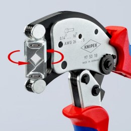 SAMONASTAWNE SZCZYPCE DO ZAGNIATANIA TULEJEK Z GŁOWICĄ OBRO. KNIPEX