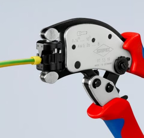 SAMONASTAWNE SZCZYPCE DO ZAGNIATANIA TULEJEK Z GŁOWICĄ OBRO. KNIPEX SAMONASTAWNE SZCZYPCE DO ZAGNIATANIA TULEJEK Z GŁOWICĄ OBRO. KNIPEX