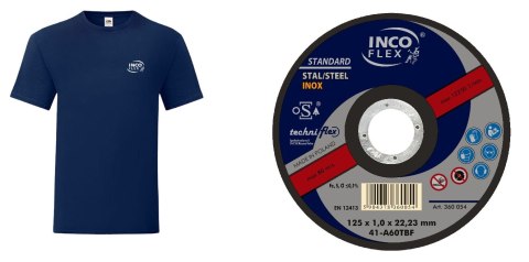 ZESTAW 200SZT TARCZ 125*1.0 + T-SHIRT INCO FLEX TECHNIFLEX ZESTAW 200SZT TARCZ 125*1.0 + T-SHIRT INCO FLEX TECHNIFLEX