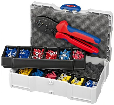 ZESTAW DO ZAGNIATANIA TULEJEK 13-TEILIG KNIPEX ZESTAW DO ZAGNIATANIA TULEJEK 13-TEILIG KNIPEX