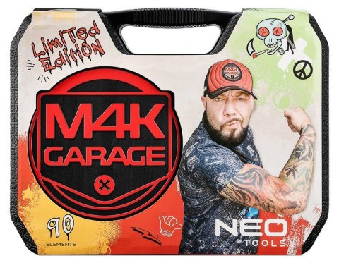 ZESTAW NARZĘDZI M4K GARAGE 90 ELEMENTÓW NEO ZESTAW NARZĘDZI M4K GARAGE 90 ELEMENTÓW NEO