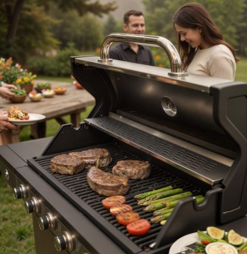 GRILL GAZOWY 6+1 STAL NIERDZEWNA 16,5KW BLAUPUNKT GRILL GAZOWY 6+1 STAL NIERDZEWNA 16,5KW BLAUPUNKT
