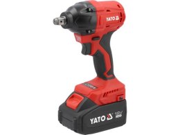 KLUCZ UDAROWY BEZSZCZOTKOWY 18V 1/2'' 350NM 2*4AH YATO