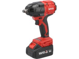 KLUCZ UDAROWY BEZSZCZOTKOWY 18V 1/2'' 800NM 2*4AH YATO
