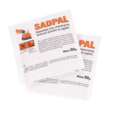 KATALIZATOR DO SPALANIA SADZY SADPAL 50G SASZETKA UN KATALIZATOR DO SPALANIA SADZY SADPAL 50G SASZETKA UN