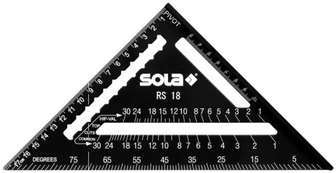 KĄTOWNIK UNIWESRSALNY RS 18 CM SOLA KĄTOWNIK UNIWESRSALNY RS 18 CM SOLA