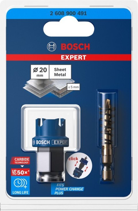 OTWORNICA TCT EXPERT SHEETMET 20MM BOSCH OTWORNICA TCT EXPERT SHEETMET 20MM BOSCH