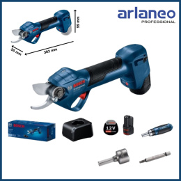 SEKATOR AKUMULATOROWY BOSCH PRO PRUNER 12V 25MM 2xAKU 3.0AH