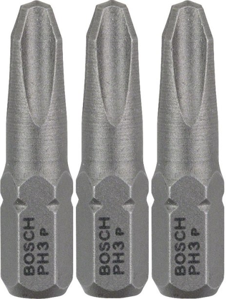 BIT, GROT, KOŃCÓWKA PH3 EH 25MM 3 SZT. BOSCH BIT, GROT, KOŃCÓWKA PH3 EH 25MM 3 SZT. BOSCH