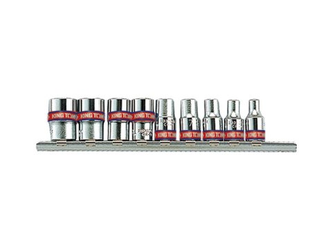 KOMPLET NASADEK CALOWYCH 1/4 6-KĄTNE 9 SZTUK 5-32MM KING TONY KOMPLET NASADEK CALOWYCH 1/4 6-KĄTNE 9 SZTUK 5-32MM KING TONY