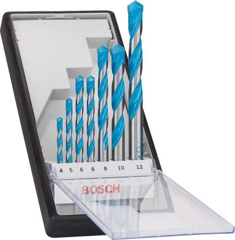 ZESTAW WIERTEŁ MULTICONSTRUCTION 4,5,6,6,8,10,12MM 7SZT. BOSCH