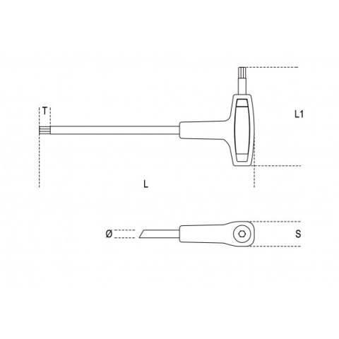 KLUCZ TRZPIENIOWY KĄTOWY 3.5MM BETA KLUCZ TRZPIENIOWY KĄTOWY 3.5MM BETA