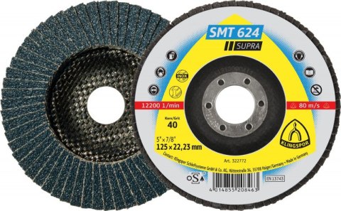 LAMELKA SMT624 GRANULACJA 120 125MM 322776 KLINGSPOR LAMELKA SMT624 GRANULACJA 120 125MM 322776 KLINGSPOR