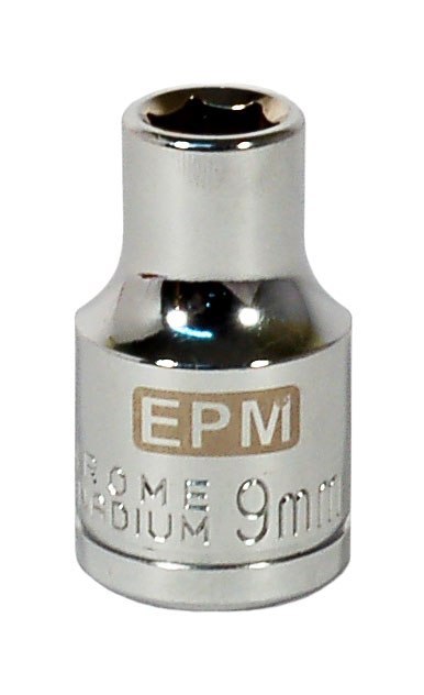 NASADKA KRÓTKA 1/2'' 6-KĄTNA CHROMOWANA 9MM EPM NASADKA KRÓTKA 1/2'' 6-KĄTNA CHROMOWANA 9MM EPM