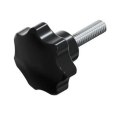 UCHWYT BAKELITOWY Z TRZPIENIEM CZARNY M6*15MM DIN6336L UN