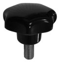 UCHWYT BAKELITOWY Z TRZPIENIEM CZARNY M8*20MM DIN6336L UN