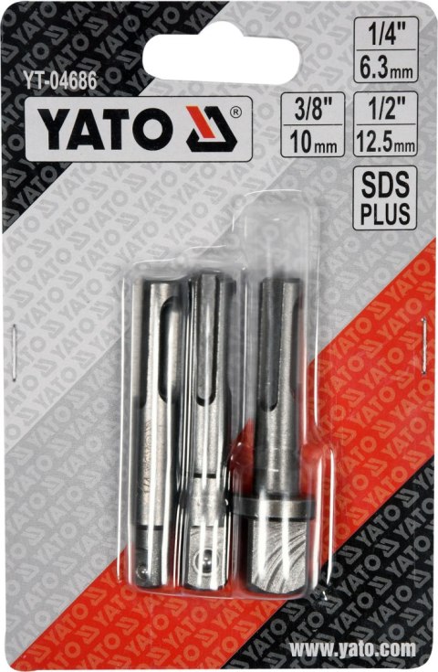 ADAPTER SDS PLUS DO NASADEK 1/4'', 3/8'', 1/2'' YATO ADAPTER SDS PLUS DO NASADEK 1/4'', 3/8'', 1/2'' YATO