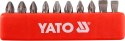 GROT, BIT, KOŃCÓWKA DO WKRĘTARKI 25MM KOMPLET 10-SZTUKOWY YATO