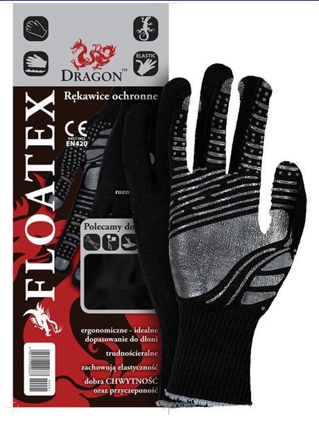 RĘKAWICE BAWEŁNA+POLIESTER, POWLEKANE FLOATEX 9 UN