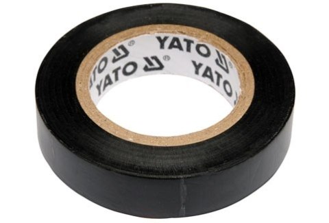 TAŚMA ELEKTROIZOLACYJNA CZARNA 12MM*10M YATO TAŚMA ELEKTROIZOLACYJNA CZARNA 12MM*10M YATO