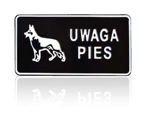 TABLICA 15*29CM UWAGA PIES UN TABLICA 15*29CM UWAGA PIES UN