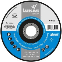 TARCZA WYPUKŁA T27 125*0.8*22 A60X-BF INOX PROMAX BEST LIFE ROTTLUFF